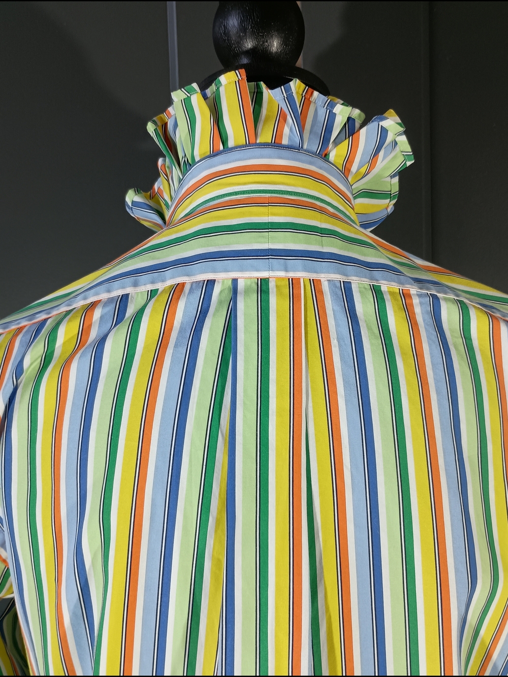 Upcycled Ralph Lauren Ruffled Collar Shirt - Picture 4 of 8